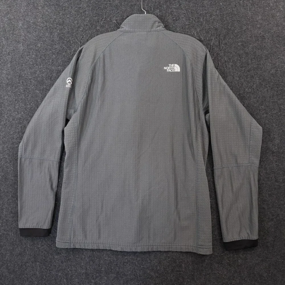 The North Face Summit Series Jacket Men's Large Gray Full Zip Polartec Softshell
